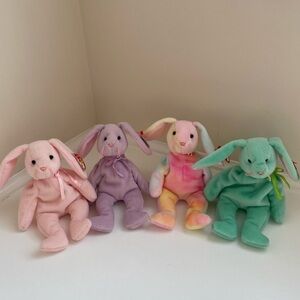 Ty Stuffed Animals Set - Pink, Purple, Multicolor, Green